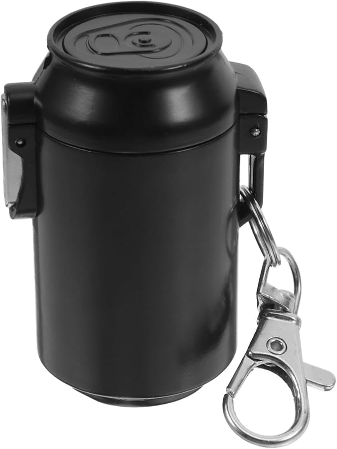Balacoo Portable Ashtray With Lid Leakproof Sealed Travel Outdoor Car Black Can Design - Image 1